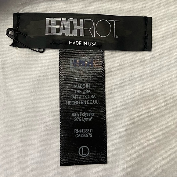 New! Beach Riot star print thong cheeky Brazilian bikini bottom 24989 - Picture 4 of 8